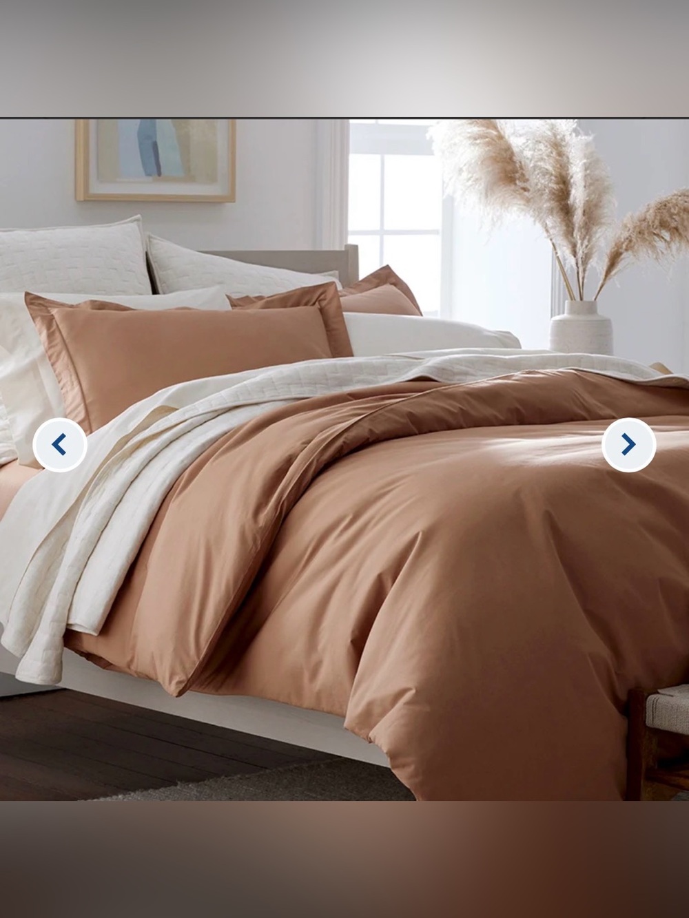 The Company Store Classic Cool Percale Duvet- Clay